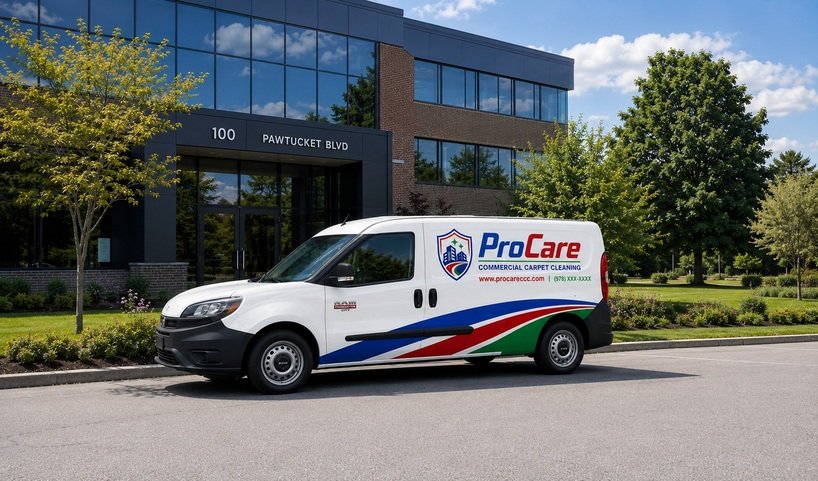 ProCare commercial carpet cleaning vehicle